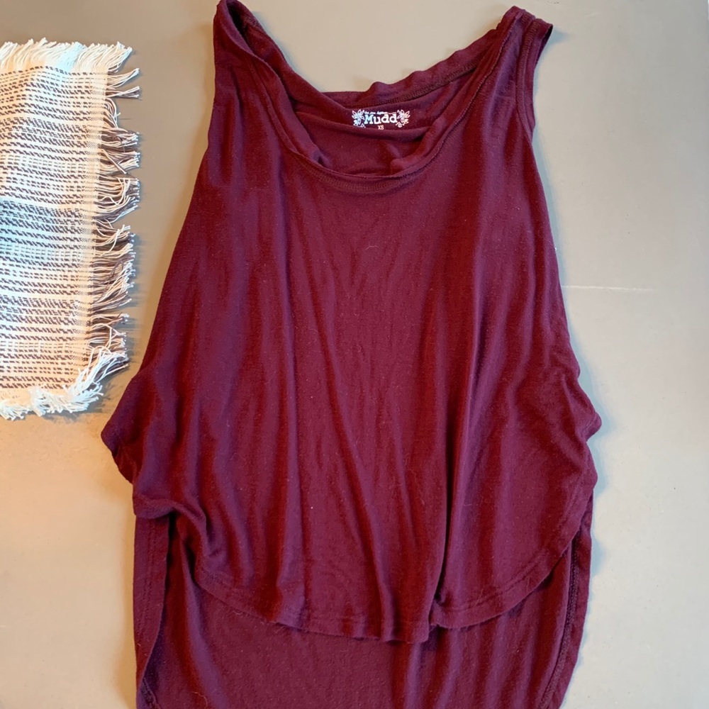 Burgundy women’s tank